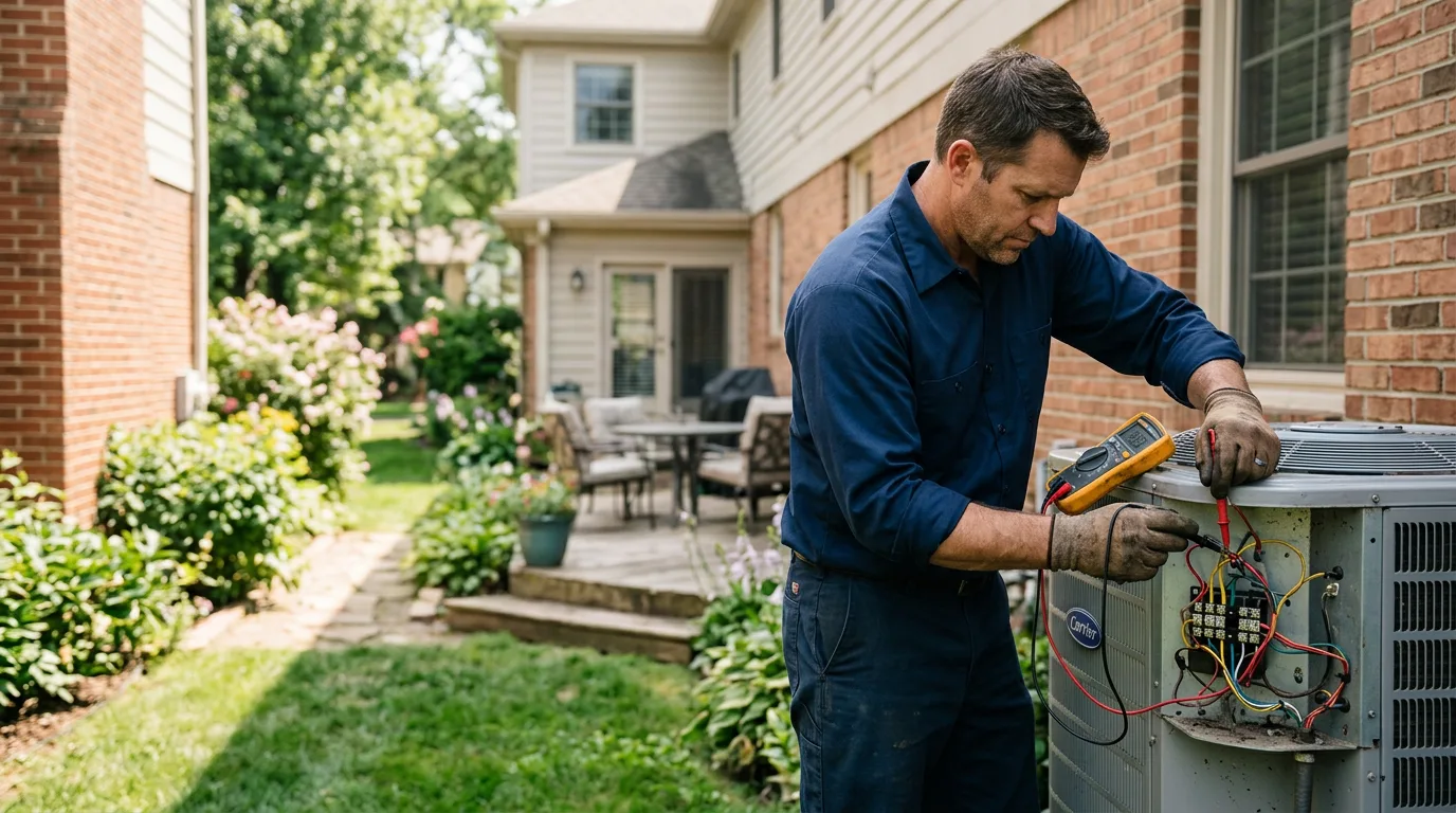HVAC technician working near Beaver, KY